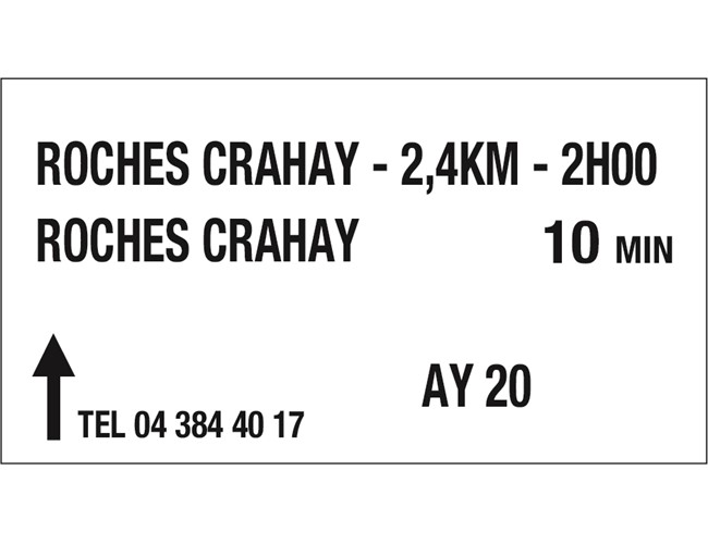 Balise direct. complète P3- 180 x 330 mm